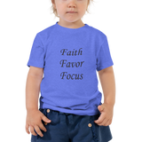 Faith Favor Focus Toddler Short Sleeve Tee