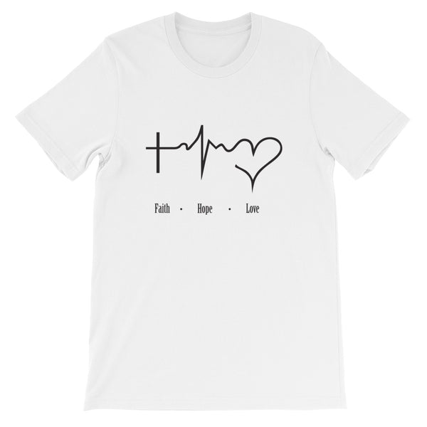Faith Hope Love Short-Sleeve Unisex T-Shirt